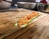 A picture of step 10 of Spicy chicken in zucchini roll-ups.