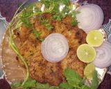 A picture of step 5 of Shami Kebabs by my Mom.