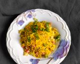 A picture of step 4 of Cheeseling bhel.