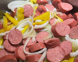 A picture of step 1 of Cauliflower and Beef Kielbasa.