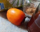 Une image de l'étape 1 de Jus de Kaki à la Cannelle et au Miel 🍹.