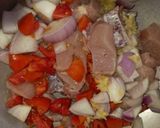 A picture of step 1 of Chicken karahi.