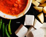 পনিরের লাল ঝোল(paneerer laal jhol recipe in Bengali) রেসিপির ধাপ 1 ছবি