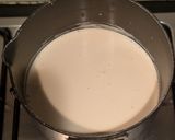 A picture of step 5 of Orange Posset.