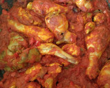 Foto del paso 4 de la receta: Conejo y pollo con tomate a leña