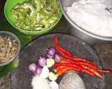 Foto langkah ke 1 dari resep Bothok Lamtoro/ Petai Cina dan Pare.