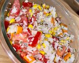 Une image de l'étape 2 de Salade froide : riz & surimi.