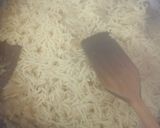 A picture of step 11 of Rajasthani gatta pulav.