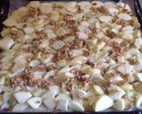 A picture of step 1 of German apple pie with crumbs (Apfel Streusel Blechkuchen).