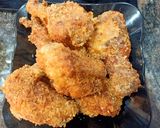 Hình bước làm 6 của món Thịt gà KFC kèm khoai tây chiên cho bé