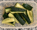 A picture of step 2 of Cucumber Salad.