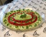 Une image de l'étape 7 de Salade de concombre et poivrons rouges grillés au basilic.