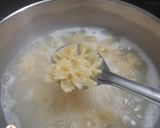 A picture of step 1 of Farfalle Pasta Salad.