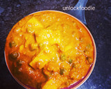 A picture of step 7 of Mutter Paneer.