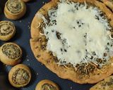 A picture of step 6 of Zaatar bake varieties (Zaatar Roll, Croissant, and bread).