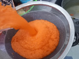 Carrot and pineapple juice