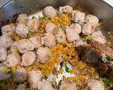 A picture of step 3 of Sausage & Anellini Pasta.