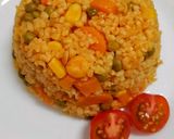 صورة لخطوة 8 من وصفة برغل بالخضار🌽🫑🥕🌶️🫛