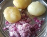 A picture of step 1 of Aloo paratha.