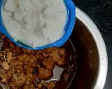A picture of step 1 of Wheat Jaggery Cake.
