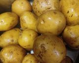 A picture of step 1 of Gujarati Style Potato Sabzi Rasawala batata nu shaak.