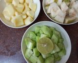 A picture of step 1 of Fruit Chaat For Navratri Fasting.
