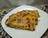 Foto del paso 4 de la receta: Tortilla de zapallitos y champiñones al horno!
