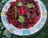 A picture of step 5 of Beetroot Dry Curry With Sesame seeds and Coconut.