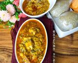 A picture of step 1 of Fried egusi soup.