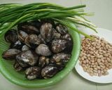 Hình bước làm 1 của món Sò lông nướng mỡ hành