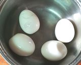 A picture of step 2 of Deviled Eggs Stuffed with Pickled Mussels.