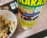 Foto del paso 3 de la receta: Tortitas de avena con frutos secos y crema de cacahuete