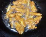 A picture of step 5 of Besan wale fries.