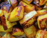 A picture of step 1 of Paneer Capsicum Curry.