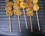 Foto langkah ke 4 dari resep Sate Usus, Ati Ampela & Telur Puyuh Angkringan.