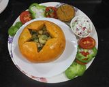 A picture of step 1 of Stuffed Pumpkin Pulao.