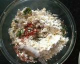 A picture of step 3 of Peanut poha patti.