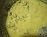 A picture of step 2 of Dahi bhendi.