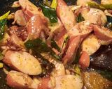 A picture of step 3 of Chicken sausage..pepper fry.