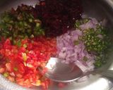 A picture of step 2 of Mysore masala dosa.
