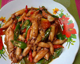 Foto langkah ke 1 dari resep Cumi asin cabe ijo.