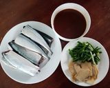 Hình bước làm 1 của món SAMA MISO (Cá thu đao kho Miso)