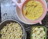 Hình bước làm 1 của món Sữa hạt kê + hạt sen + hạt điều🥛🥛🥛🍶🍶🍶