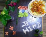 A picture of step 7 of Tricolour chatpati papad chat and salad art 🇮🇳.