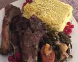 صورة لخطوة 4 من وصفة ريش غنم بالشبت والخضار
