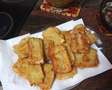 Foto del paso 6 de la receta: Crema de acelgas / Pencas de acelgas fritas con jamón y queso