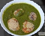 A picture of step 15 of Paneer veggies kofta with spinach gravy recipe.