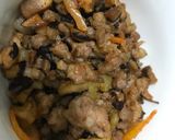 A picture of step 1 of Taro Cake.