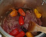 Foto del paso 9 de la receta: Carne a la Cacerola con Papas Gratinadas con Albahaca