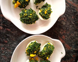 Foto del paso 5 de la receta: Huevos rellenos de espinacas gratinados